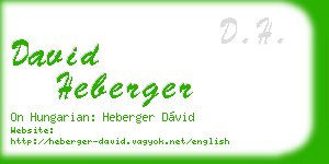david heberger business card